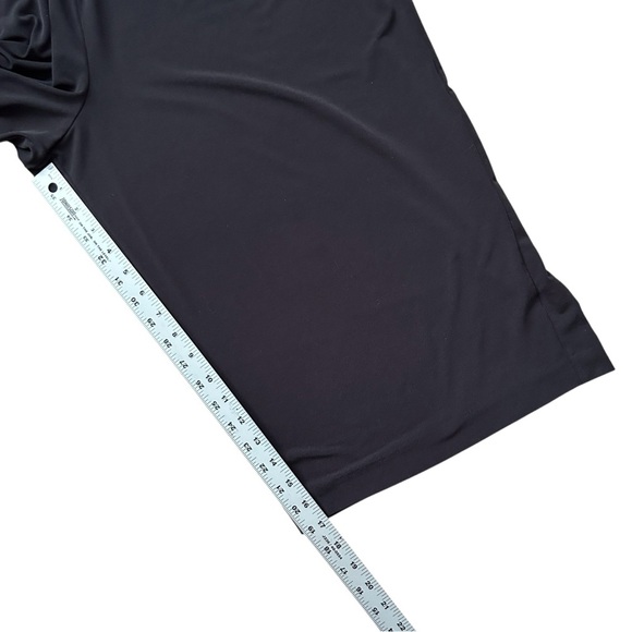 LANE BRYANT Knit Kit Black Wide Leg Crop Pants sz 14/16 Pockets Stretchy Pull On - Picture 6 of 12